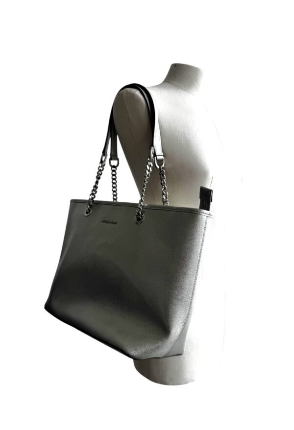 MICHEL KORS - JET SET TOTE SILVER - Image 3